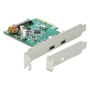Controller Delock Κάρτα Επέκτασης Pci Express X4 σε 2X USB-C 90397, 10 Gbps