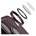 UNIQ Optix Aluguard (DX2) Camera Lens Protector Apple iPhone 18 Pro / iPhone 18 Pro Max burgundy with an applicator