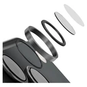 UNIQ Optix Aluguard (DX2) Camera Lens Protector Apple iPhone 18 Pro / iPhone 18 Pro Max black with applicator