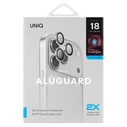 UNIQ Optix Aluguard (DX2) Camera Lens Protector Apple iPhone 18 Pro / iPhone 18 Pro Max silver with applicator