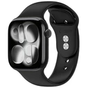 Tech-Protect Silicone Band Apple Watch 8 / 9 / 10 / 11 / 12 / SE / Ultra 44/45/46/49 mm Black