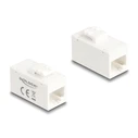 Keystone Module Delock Rj45 90639, Θηλυκό Σε Θηλυκό, Cat 6A Utp, Λευκό
