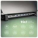 Docking Station Axagon Hmc-10hls Usb 10in1 5gbps,4xusb,Hdmi,Lan,Sd