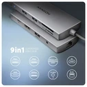 Docking Station Axagon Hmc-8hlsa Usb 8in1 5gbps Hdmi Audio Lan Pd
