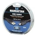 Καλώδιο USB Manhattan USB A σε Mini-USB 4pin M/M 1.8m