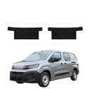 GrizzGlass HeavyDuty Black Front Door Sill Without Notch Protective Film Peugeot Partner (2018-2026) [2in1]