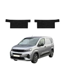 GrizzGlass HeavyDuty Black Front Door Sill Without Notch Protective Film Opel Combo Cargo (2018-2026) [2in1]