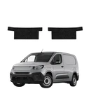 GrizzGlass HeavyDuty Black Front Door Sill Without Notch Protective Film Fiat Doblo Cargo (2018-2026) [2in1]