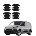 GrizzGlass HeavyDuty Black Door Handle Protective Film Fiat Doblo Cargo (2018-2026) [4in1]