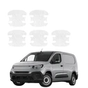 GrizzGlass HeavyDuty White Door Handle Protective Film Fiat Doblo Cargo (2018-2026) [5in1]
