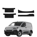 GrizzGlass HeavyDuty Black Door Sill Protective Film Fiat Doblo Cargo (2018-2026) [4in1]