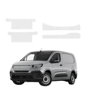 GrizzGlass HeavyDuty Clear Door Sill Protective Film Fiat Doblo Cargo (2018-2026) [4in1]