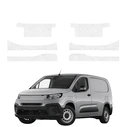 GrizzGlass HeavyDuty White Door Sill Protective Film Fiat Doblo Cargo (2018-2026) [6in1]