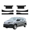 GrizzGlass HeavyDuty Black Door Sill Protective Film Peugeot Partner (2018-2026) [6in1]