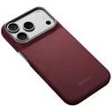 PITAKA Edge Case Argyle MagSafe Apple iPhone 18 Pro / 17 Pro burgundy