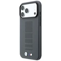 BMW M Blue Perfo Metal Logo MagSafe Apple iPhone 18 Pro / 17 Pro grey