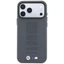 BMW M Blue Perfo Metal Logo MagSafe Apple iPhone 18 Pro / 17 Pro grey