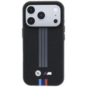 BMW M Quadrille Kevlar Anthracite & Tricolor Print Lines MagSafe Apple iPhone 18 Pro Max / 17 Pro Max black