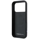 BMW M Quadrille Kevlar Print Tricolor Lines & Metal Logo MagSafe Apple iPhone 18 Pro / 17 Pro black