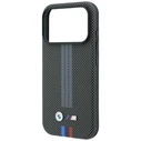 BMW M Quadrille Kevlar Tricolor Print Lines MagSafe Apple iPhone 18 Pro / 17 Pro anthracite