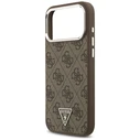Guess 4G Triangle Logo MagSafe Apple iPhone 18 Pro Max / 17 Pro Max brown silver