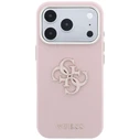 Guess Grained & Big Resin Logo Apple iPhone 18 Pro / 17 Pro pink