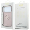 Guess Grained & Big Resin Logo Apple iPhone 18 Pro / 17 Pro pink