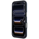 Guess Grained & Big Resin Logo Apple iPhone 18 Pro Max / 17 Pro Max blue