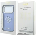 Guess Grained & Big Resin Logo Apple iPhone 18 Pro Max / 17 Pro Max blue