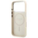 Guess Grained Triangle Logo MagSafe Apple iPhone 18 Pro / 17 Pro beige