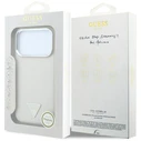 Guess Grained Triangle Logo MagSafe Apple iPhone 18 Pro / 17 Pro beige