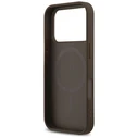 Guess Leather 4G Triangle Strass MagSafe Apple iPhone 18 Pro / 17 Pro brown