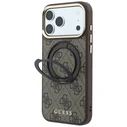 Guess Ring Stand 360 4G Classic Logo MagSafe Apple iPhone 18 Pro / 17 Pro brown
