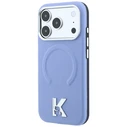 Karl Lagerfeld Grained Embossed Ring & Kameo Logo MagSafe Apple iPhone 18 Pro / 17 Pro light blue