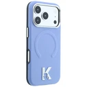 Karl Lagerfeld Grained Embossed Ring & Kameo Logo MagSafe Apple iPhone 18 Pro / 17 Pro light blue