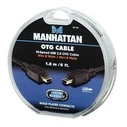 Καλώδιο USB Manhattan Mini-USB B OTG M/M 1.8m