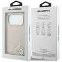 Karl Lagerfeld Grained with Resin Signature Logo MagSafe Apple iPhone 18 Pro / 17 Pro pink