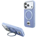 Karl Lagerfeld with Ring Stand 360 Karl Head Pin MagSafe Apple iPhone 18 Pro / 17 Pro light blue
