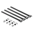 DELOCK panel διαχείρισης καλωδίων 91067 για rack 19", 1U, βάθος 44.2mm, μεταλλικό, μαύρο