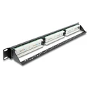 Delock Patch Panel Unshielded για Rack 1U 19" 24 Θυρών Μαύρο 91087