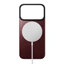 NOMAD Magnetic Leather Back Apple iPhone 18 Pro / 17 Pro MagSafe, Horween leather (burgundy)