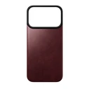 NOMAD Magnetic Leather Back Apple iPhone 18 Pro / 17 Pro MagSafe, Horween leather (burgundy)