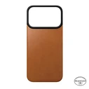 NOMAD Magnetic Leather Back Apple iPhone 18 Pro / 17 Pro MagSafe, Horween leather (saddle)