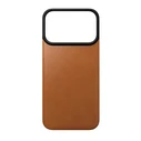 NOMAD Magnetic Leather Back Apple iPhone 18 Pro / 17 Pro MagSafe, Horween leather (saddle)