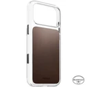NOMAD Clear Leather Case Apple iPhone 18 Pro Max / 17 Pro Max MagSafe, Horween leather (rustic brown)