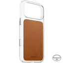 NOMAD Clear Leather Case Apple iPhone 18 Pro Max / 17 Pro Max MagSafe, Horween leather (saddle)