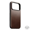 NOMAD Modern Leather Case Apple iPhone 18 Pro / 17 Pro MagSafe, Horween leather (rustic brown)