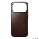 NOMAD Modern Leather Case Apple iPhone 18 Pro / 17 Pro MagSafe, Horween leather (rustic brown)