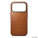 NOMAD Modern Leather Case Apple iPhone 18 Pro / 17 Pro MagSafe, Horween leather (saddle)