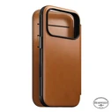 NOMAD Modern Leather Folio Apple iPhone 18 Pro / 17 Pro MagSafe, Horween leather (saddle)
